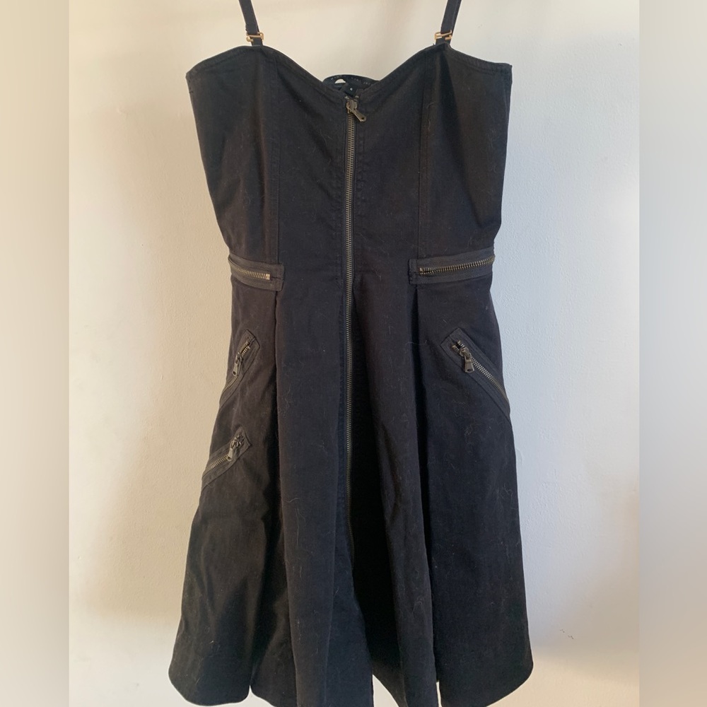 Black denim sundress Never Worn!